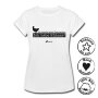 Quailzz® BIO Shirt "Therapeuten Hühner" - Women white XS