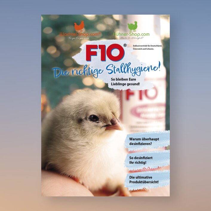 F10® Informationsbroschüre | Wachtel-Shop & Hühner-Shop